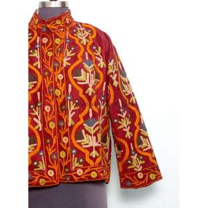 Veste Cotrise pour tous les festivals, broderie style bohème cousue à la main, manteau de festival bohème, style vintage décontracté, pour les vacances, la plage et les soirées - Product Image 3