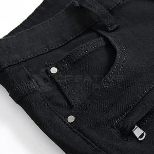 Personnalisé Hommes Sexy Hot Pant Denim Shorts Séchage Rapide Respirant Casual Taille Moyenne Cordon Style Déchiré Lavé Jeans Look - Product Image 3