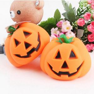 Eco-Friendly Pumpkin Rubber Halloween Pet Chew Toy Interactive Squeaky Outdoor <b>Fun</b> Size with Rubber Sound for Dogs Cats - Product Image 6