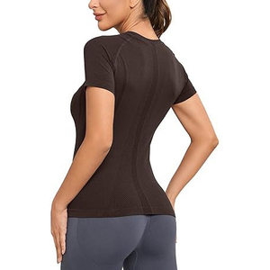 Women Half Sleeve Rash Guard <b>Compression</b> Athletic Top Surfing Swimming Gear Quality Fabric Performance Fitness Training <b>Shirt</b> - Product Image 6