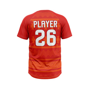 Camisetas de Béisbol Personalizadas con Nombre de Equipo y Logotipo Frontal, 100% Poliéster Ecológico, Absorbentes de Humedad, Manga Corta, OEM ODM - Product Image 2