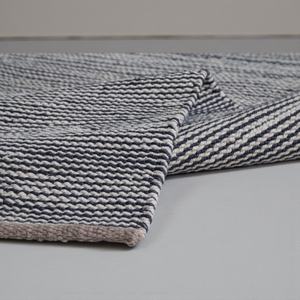 Alfombra Plana Tejida a Mano con Rayas Abstractas de Lana, Alfombra Ecológica para Mascotas, Ideal para Sala de Estar y Dormitorio - Product Image 4