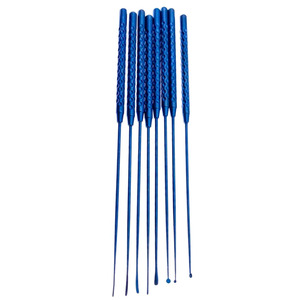 M.A SIDDIQUE INTERNATIONAL Ensemble de micro-crochets manuels en acier inoxydable pour dissection, instruments neurochirurgicaux et microchirurgicaux, bleu - Product Image 2