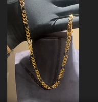 Chaîne MONACO LINK en or rose 18 carats certifiée, avec fermoir logo, par Parekh & Sons, pour cadeau de fête, mariage, fiançailles