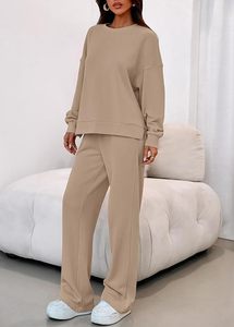 Conjunto de Sudadera con Capucha Oversize y Pantalones de Chándal de Forro Polar Premium para Mujer, Conjunto Deportivo de Sudadera con Capucha y Pantalones de Chándal para Mujer - Product Image 5