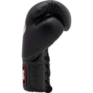 Wholesale Price Twins Muay Thai BGLL Black Leather Lace Up Kick Boxing <b>Gloves</b> - Product Image 4