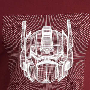 Camiseta de Manga Corta para Hombre, Color Borgoña, Cuello Redondo, con Estampado de Personaje de Robot, Corte Regular, Estilo Casual, Tejido de Punto Jersey, Algodón, Diseño 2026 - Product Image 5