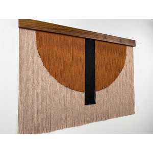 Tapiz Tejido Geométrico Abstracto para Colgar en la Pared, Diseño Minimalista, Forma Irregular, Decoración para el Hogar, para Sala de Estar - Product Image 1