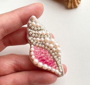 Broches colorées en perles de rocaille pour femmes, bijoux bohèmes faits à la main, broches tressées en forme de coquillage, tortue, homard - Product Image 5