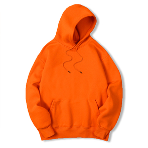 Printemps et Automne Casual Hoodie Hommes et Femmes Top Candy Solid Color Hoodie New Style - Orange, XXL - Product Image 1