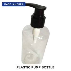 Ensemble de 3 flacons pompe en plastique transparent coréens de 250 ml, distributeurs de shampoing et de lotion rechargeables, contenants cosmétiques vides - Product Image 1