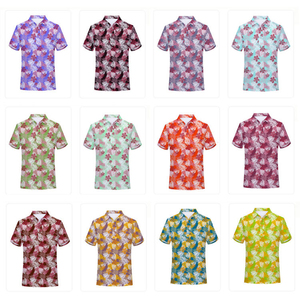 Camicia hawaiana estiva da uomo a maniche corte, stampa sublimatica vintage, 100% poliestere cotone, camicie da spiaggia da uomo - Product Image 5