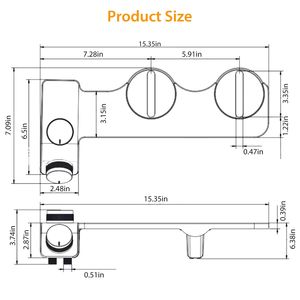Accessorio Bidet Autopulente con Doppio Ugello per Acqua Fresca, Non Elettrico, per Sedile WC, Compatibile con Acqua Fredda e Calda - Product Image 4