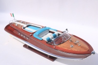 RIVA AQUARAMA - Maqueta de Velero Hecha a Mano en Madera, Personalizada, Estilo Antiguo, Temática Oceánica, Pieza de Arte Coleccionable para Mesa, Ho Chi