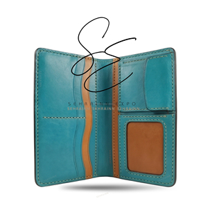 SEHRAINN Portefeuille long en cuir turquoise style cowgirl, orné de fleurs, pochette élégante pour femme, toutes saisons, usage quotidien, porte-cartes - Product Image 5