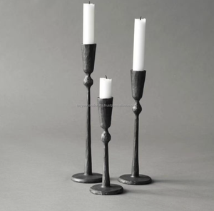 Bougeoir classique minimaliste pour la décoration de la maison, décoration de mariage moderne, bougeoirs dorés - Product Image 2