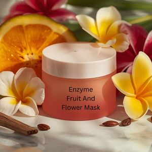 Mascarilla Enzimática de Frutas y Flores, Tratamiento Exfoliante Natural para un Brillo Radiante, Aclara e Hidrata la Piel, Cuidado Facial, OEM, ODM, Marca Privada - Product Image 4