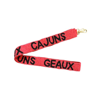 Ceinture à lanière fantaisie en polyester, noire, brodée et perlée, faite main, avec crochets argentés et motifs de lettres textiles