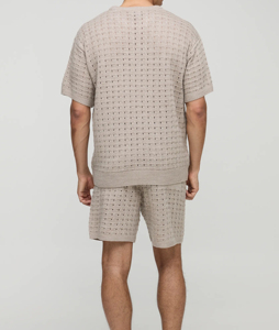 Conjunto de Camiseta y Pantalones Cortos de Fibra de Bambú Transpirable, Estampado de Leopardo, de Secado Rápido, Talla Grande, para Hombre, Otoño - Product Image 5