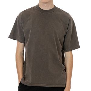 เสื้อยืดพิมพ์ลายสำหรับผู้ชายเสื้อยืดลายกราฟิกแนววินเทจผ้าคอตตอนสีพื้นสำหรับผู้ชาย - Product Image 4