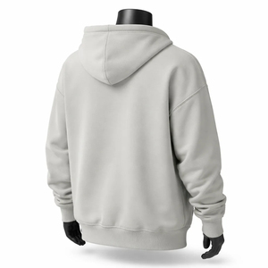 Nouveau design de sweat-shirt à capuche en molleton pour homme, couleur unie, coupe classique, décontracté, automne, 100 % coton, pull tricoté avec poche - Product Image 4