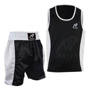 Traje de boxeo para hombre de nuevo estilo, traje de boxeo de color sólido para venta en línea, traje de boxeo hecho en Pakistán. - Product Image 2