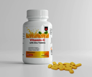 Complément alimentaire de qualité supérieure en comprimés de vitamine C et de zinc naturels pour une nutrition quotidienne - Product Image 3