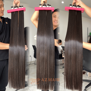 Extensions de cheveux naturels 100% vierges en vrac, double épaisseur, Remy, cuticules alignées, vente en gros - Product Image 3