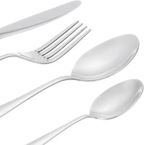 High Quality Stainless Steel Cutlery Set Fork Spoon Knife Durable Tableware <b>Flatware</b> Kitchen Dining Home Restaurant Use - Product Image 5