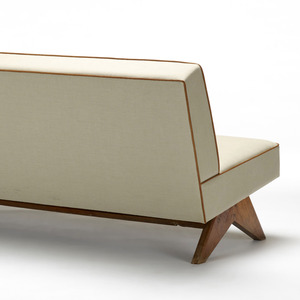 Wholesale Mid Century Modern Teak Wood <b>Sofa</b> Chandigarh Style Armless Daybed for Hotels Living Room & <b>Office</b> - Product Image 4