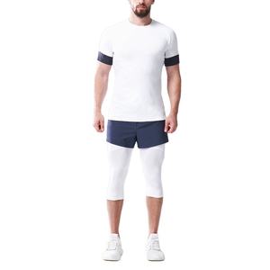 Diseñe su propia ropa de entrenamiento Camiseta de algodón Camiseta en blanco Impresión Fitness Secado rápido Deportes GYM Camisetas para hombres - Product Image 3