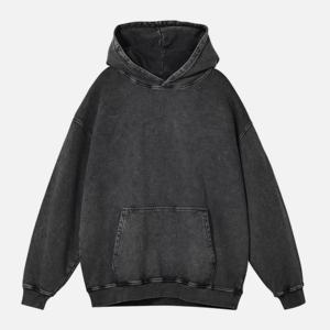 Sudadera con capucha de lavado ácido de gran tamaño de alta calidad logotipo personalizado impreso ropa de calle informal para hombres y mujeres hechas de sudaderas de lana - Product Image 6