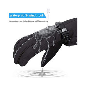 Gants de ski imperméables pour homme et femme, thermiques, coupe-vent, pour snowboard, ski, sports d'hiver, écran tactile - Product Image 2