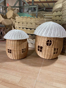 New Arrival Rattan Mushroom Storage Basket | Kids Room Organizer | Made in Vietnam | OEM & ODM Available - Product Image 5