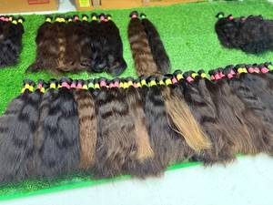 Natural Remy Virgin Indian High Quality Straight Bulk Hair 100% Density Baby Hair - Product Image 1