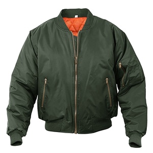 Chaquetas Bomber informales para hombre, rompevientos con cuello levantado, abrigos ajustados de béisbol para primavera e invierno - Product Image 3