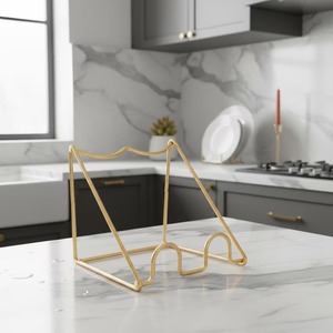 Gold Single Bottle Holder Stylish Wine <b>Rack</b> Ideal For Serving A Featured Wine Or <b>Drink</b> During Events Handcrafted From India - Product Image 2