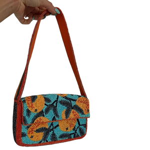 Hot Sale Fashion Handmade Cotton Beaded Tote Shoulder Bag for Women Lightweight Multipurpose Handbag Available at Good Price - Product Image 2
