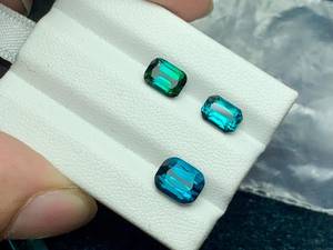 Turmalina Azul Corte Cojín, Gema Rara de Colección, Piedra Natural Facetada Suelta para Joyería, Anillo, Colgante - Product Image 5