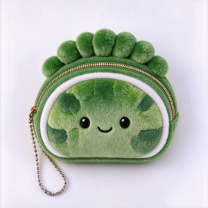 Peluche de dinosaurio único, monedero de peluche, bolsa de peluche con forma de animal, llavero de peluche, peluche de dinosaurio verde - Product Image 2