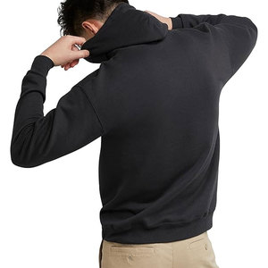 เสื้อฮู้ดผู้ชายผ้าฝ้ายแบบสวมหัวสีพื้น รุ่นใหม่ล่าสุด ปรับแต่งขนาดและโลโก้ได้ บริการ OEM - Product Image 2