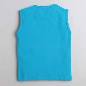 Camiseta sin mangas Polka Tots Estampado Catch a Wave Bus-Azul - Product Image 2