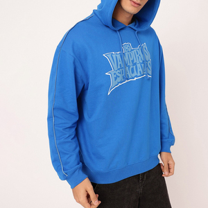 New Style Custom Design Men's Hoodies 100% Cotton Solid & Print Anti-Wrinkle Breathable Street Wear Hot Sale - Product Image 4