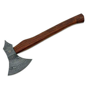 Hachas de Acero de Damasco para Uso Industrial Multiusos, Diseño Popular, Mango de Madera de Diferentes Colores con Funda de Cuero - Product Image 2