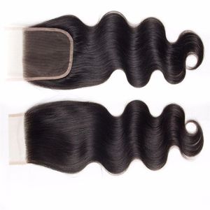 Extensions de cheveux naturels indiens Remy 100% vierges, super double drawn, avec closure tissée à la main - Product Image 1