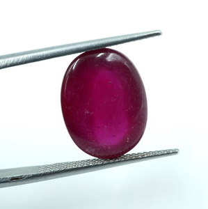 Gema de Rubí Rosa de 12.00 Quilates, Corte Oval Cabujón, 15.5x12x7MM, Marca HAYAAT GEMS para Joyería - Product Image 2
