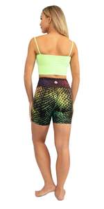 He She Wears Pantalon pour femme à taille basse élastique, imprimé floral, respirant, en tricot de spandex et polyester, coupe droite, avec cordon de serrage, séchage rapide - Product Image 3