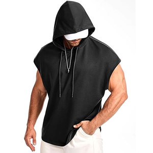 เสื้อเชิ้ตมีฮู้ดผู้ชายแบบมีเชือกผูก เสื้อฮู้ดผ้าฝ้ายทรงหลวมสบาย ๆ เสื้อยืดน้ำหนักเบา ระบายอากาศได้ดี สวมใส่สบายทุกวัน สตรีทแวร์ - Product Image 2