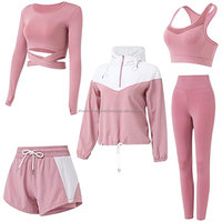 Conjunto Deportivo de Yoga de Alta Calidad, Talla Grande, Sólido, Sin Costuras, Transpirable, Antibacterial, de Secado Rápido, para Correr, Gimnasio, Invierno, Fitness
