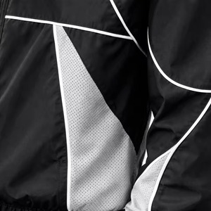High Quality Windbreaker Tracksuit Custom Logo <b>Zipper</b> <b>Jacket</b> and Trouser 100% Nylon New Design Oversized Tracksuit For Men - Product Image 6